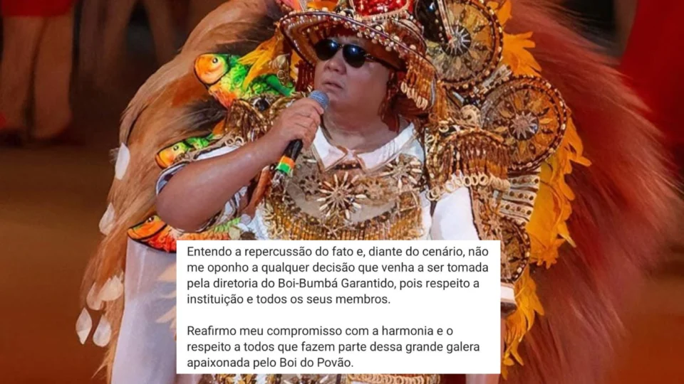 David Assayag se pronuncia após polêmica e especulações sobre sua permanência no Boi Garantido