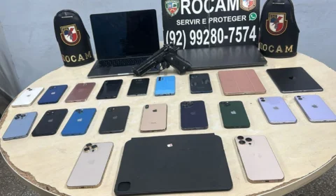 ROCAM apreende mais de 20 celulares em ação no bairro São José