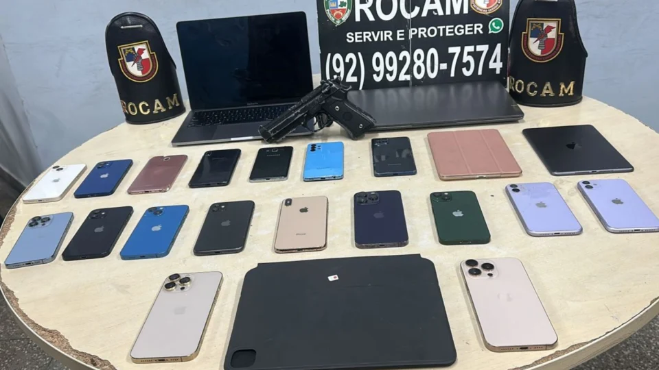 ROCAM apreende mais de 20 celulares em ação no bairro São José