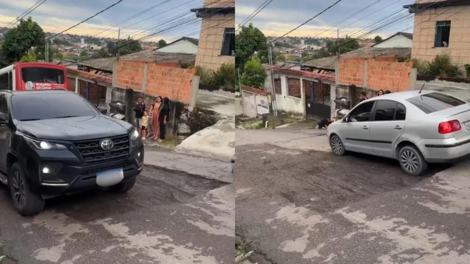 Moradores do Novo Aleixo cobram reparos na rua Jordão e alertam para risco de acidentes