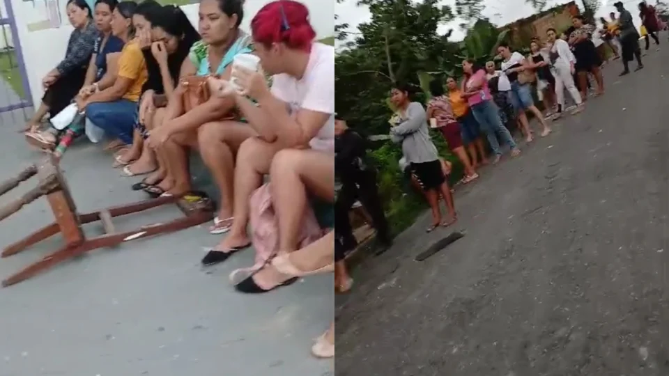 Vídeo: UBSF-46 gera longas filas e espera para beneficiários do Bolsa Família, que se arriscam por senhas