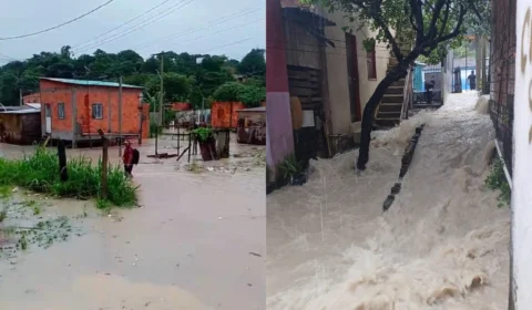 Forte chuva causa alagamentos em Manaus