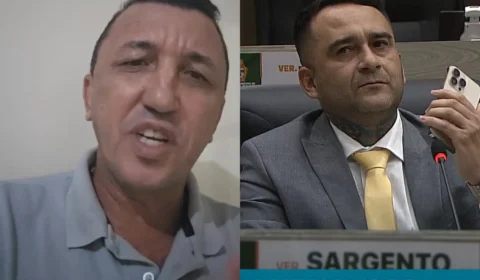 ‘Você é uma vergonha para os policiais’, dispara Sassá da Construção para o vereador Salazar