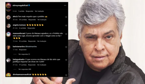 Manauaras invadem redes sociais de Sidney Magal para agradecer o cancelamento do show