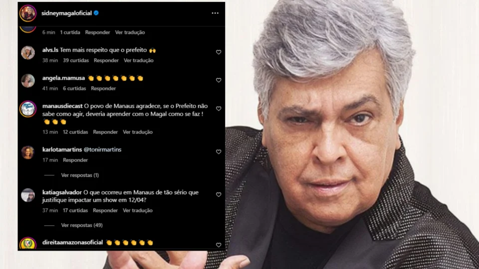 Manauaras invadem redes sociais de Sidney Magal para agradecer o cancelamento do show