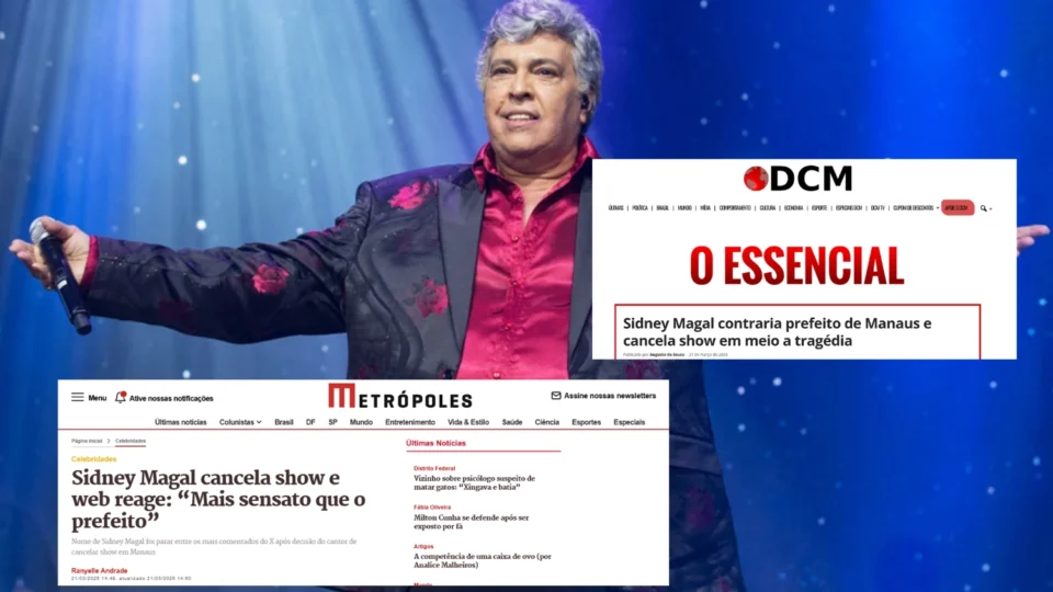 ‘Sidney Magal foi mais sensato que o prefeito de Manaus’, ganha destaque nacional