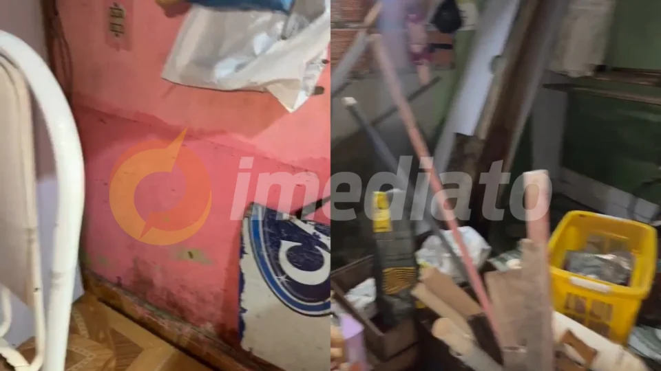 Casas ficam completamente tomadas pela lama e bichos no Tancredo Neves