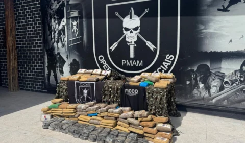 Forças de segurança realizam operação integrada no Careiro Castanho e apreendem 250 kg de drogas