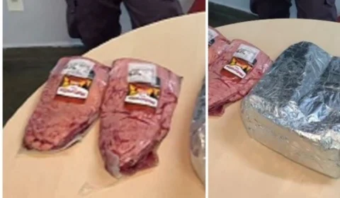 Mulher é presa ao tentar furtar picanha em supermercado de Manaus