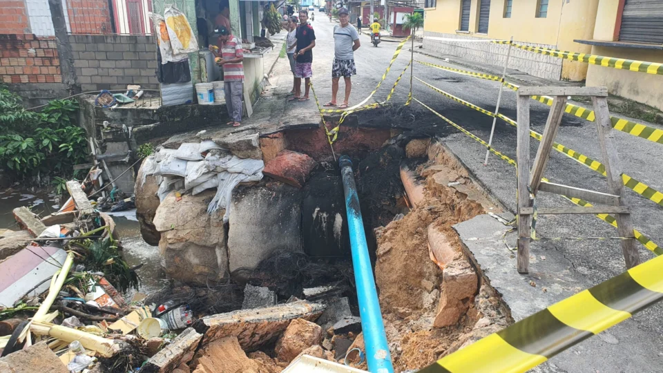 Moradores denunciam erosão e falta de infraestrutura na Cidade Nova