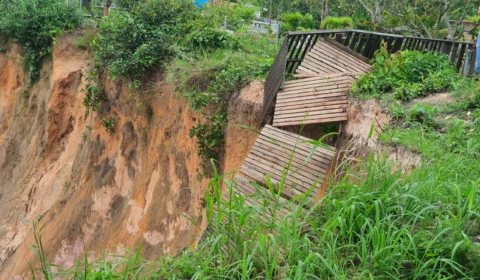 Morador denuncia erosão e falta de infraestrutura em ramal na zona Leste de Manaus
