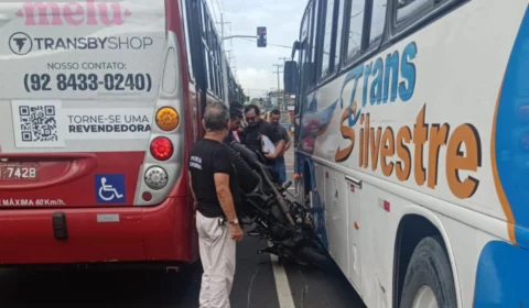 Grave acidente na Avenida Grande Circular, em Manaus, complica trânsito na Zona Leste