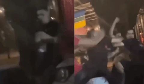 VEJA VÍDEO: foliões espancam homem que agrediu mulher durante bloco de carnaval