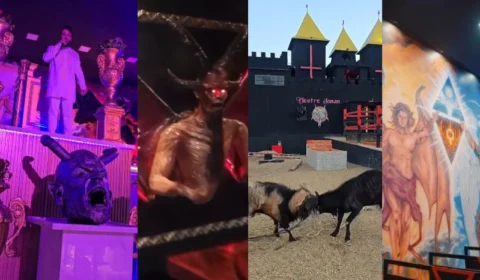 VEJA VÍDEOS: primeira ‘igreja Luciferiana’ do Brasil impressiona e viraliza na web