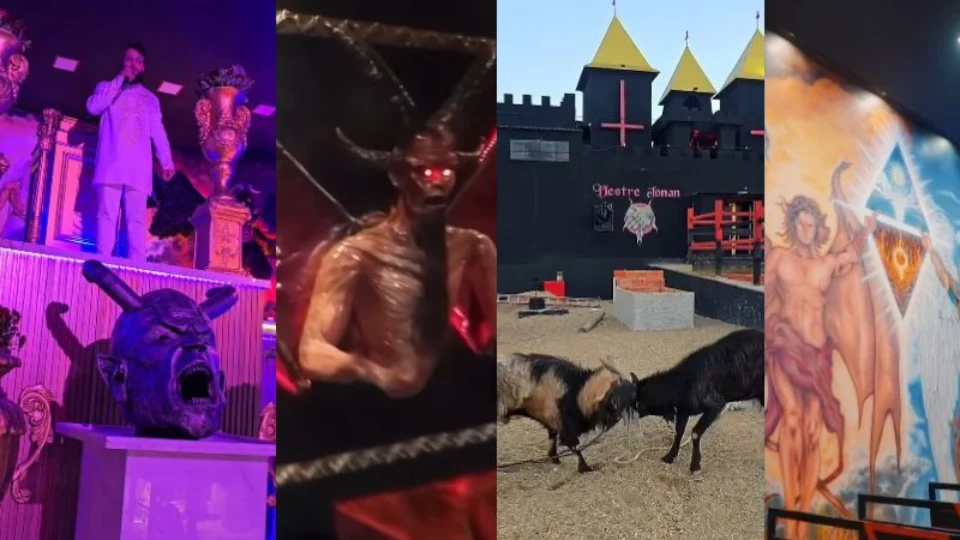 VEJA VÍDEOS: primeira ‘igreja Luciferiana’ do Brasil impressiona e viraliza na web