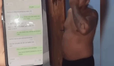 VEJA VÍDEO: mulher divulga mensagens e expõe traição de marido com outro homem