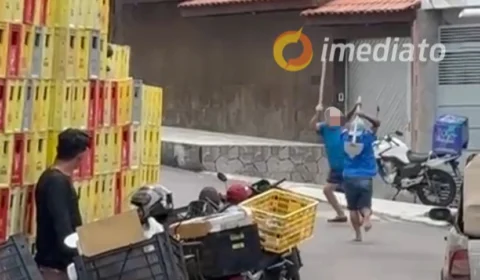 VEJA VÍDEO: briga entre vizinhos quase termina em tragédia no bairro São Jorge