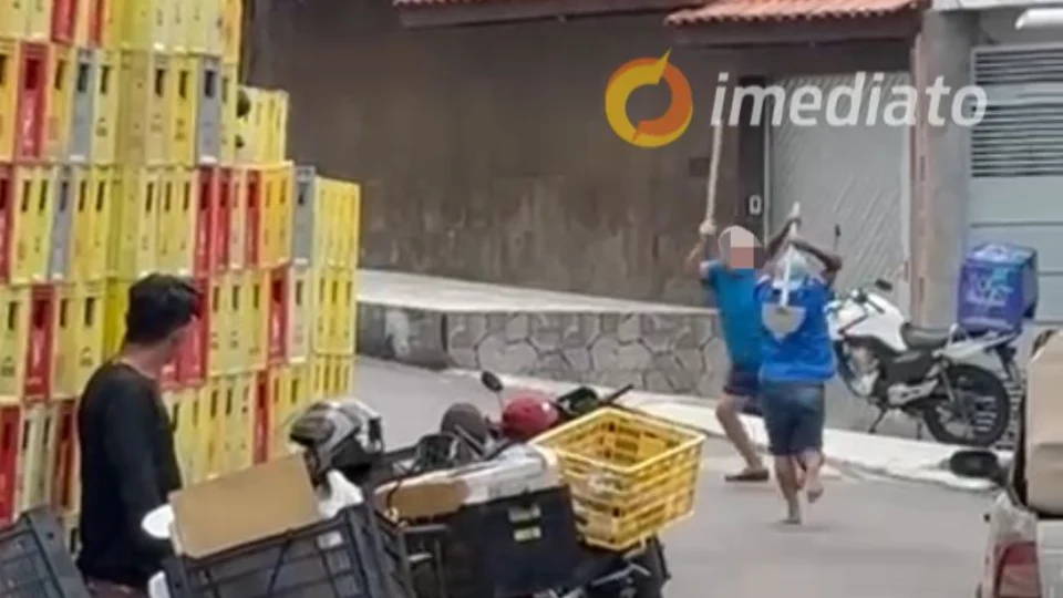 VEJA VÍDEO: briga entre vizinhos quase termina em tragédia no bairro São Jorge