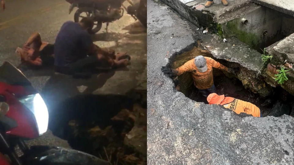Só depois de um grave acidente, prefeitura inicia obra na Rua Bom Intento, no São José Operário