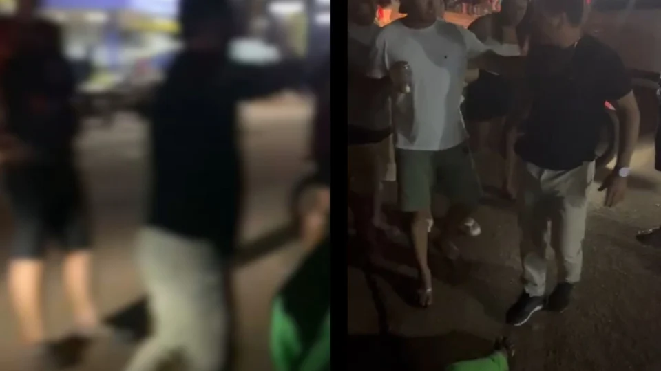 Comandante da PM de Novo Aripuanã é flagrado agredindo mulher e disparando com arma em via pública