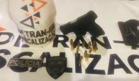 Em Operação de Fiscalização, motorista é detido por embriaguez e porte ilegal de arma de fogo
