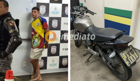 Rocam recupera motocicleta furtada e prende venezuelano durante abordagem na zona leste de Manaus