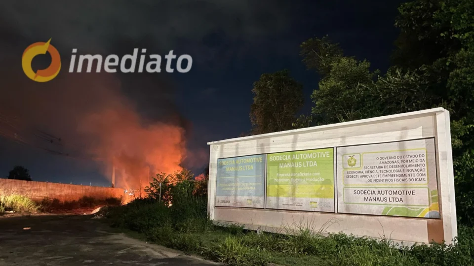 VEJA VÍDEO: incêndio em área de mata próxima a empresa assusta moradores no Distrito Industrial