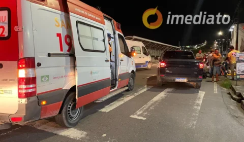 Grave acidente de trânsito deixa motociclista e estudante feridos na Avenida das Flores