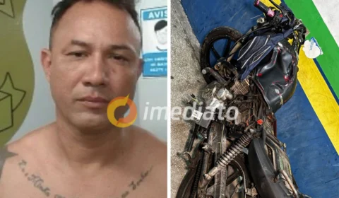 Motociclista foge da ROCAM em frente ao 6º DIP e acaba internado no Hospital João Lúcio