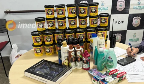 Homem é preso após tentar furtar produtos de supermercado na Zona Sul de Manaus