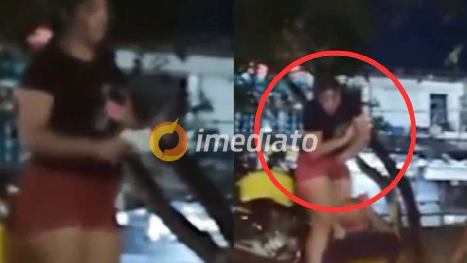VEJA VÍDEO: mulher sobe em caminhão do Detran e tenta evitar apreensão de moto no bairro Coroado