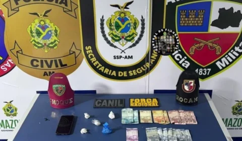 Cinco homens são detidos por tráfico de drogas durante abordagem fluvial em Coari (AM)