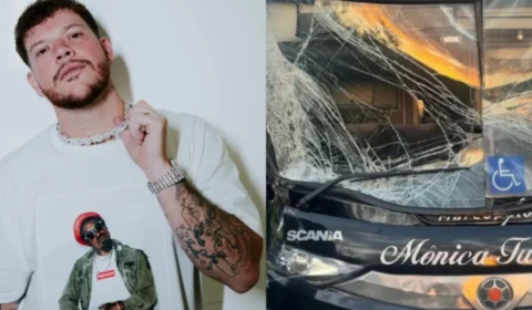 Ônibus de Ferrugem sofre acidente após show no Rio Grande do Sul