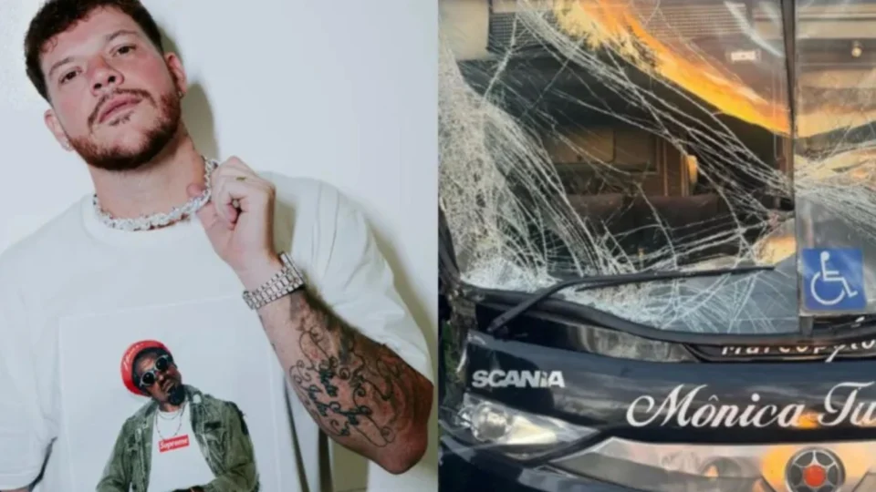 Ônibus de Ferrugem sofre acidente após show no Rio Grande do Sul