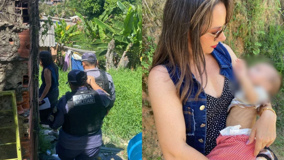 Bebê de 4 meses é resgatada em estado crítico de desnutrição após abandono e negligência em Manaus.