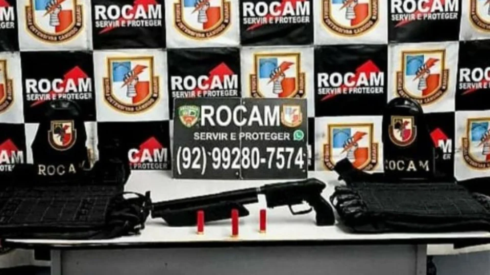 Rocam intercepta armamento e coletes que seriam entregues a facção criminosa em Manaus