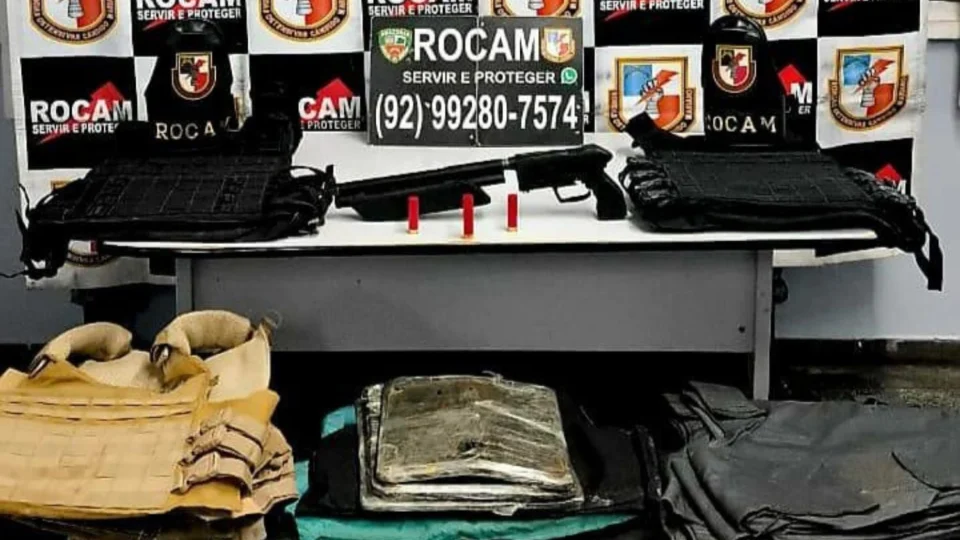 Polícia apreende coletes balísticos e arma artesanal após denúncia no bairro Celebridade II