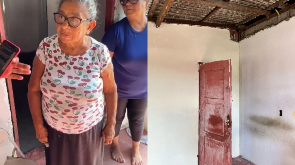 Moradores de residência no bairro Zumbi denunciam paralisação de reforma do programa Casa Manauara