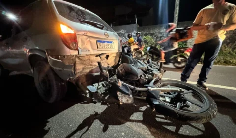 Acidente causa lentidão na Avenida das Torres, em Manaus