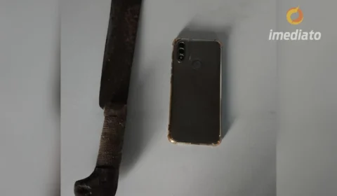 Polícia Civil prende homem por roubo de celular com uso de facão em m Novo Aripuanã