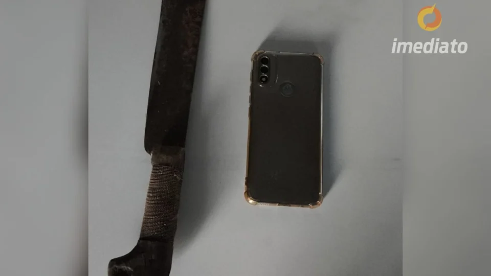 Polícia Civil prende homem por roubo de celular com uso de facão em m Novo Aripuanã