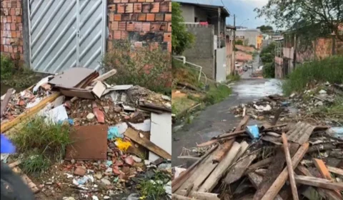 Moradores do Novo Reino denunciam acúmulo de lixo e falta de assistência há quase dois anos