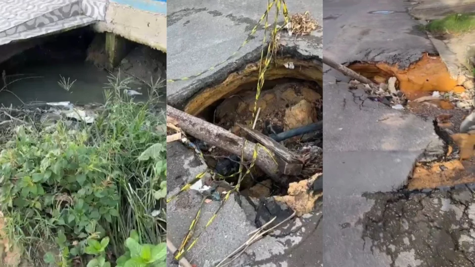 Moradores do Vale do Sinai sofrem com ruas esburacadas e alagamentos