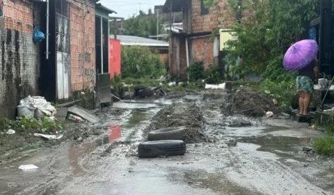 Chuva forte: A situação de moradores no Fátima 1 ficou ainda pior nesta quarta (2)