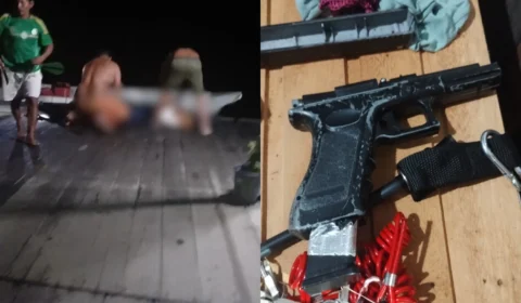 Assalto a pousada em Iranduba termina com assaltante morto e quatro presos após troca de tiros