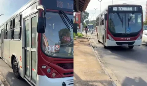 Greve parcial dos rodoviários paralisa mil ônibus em Manaus nesta terça-feira (15)