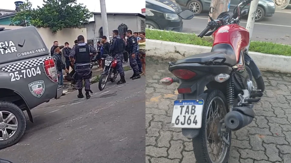 Troca de tiros na Zona Leste de Manaus termina com suspeito baleado e comparsa foragido