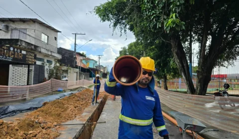 Obra de esgotamento sanitário avança no Jorge Teixeira e deve beneficiar mais de 30 mil moradores em Manaus