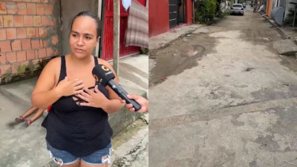 Moradores da Colônia Terra Nova cobram melhorias em rua sem drenagem e asfalto