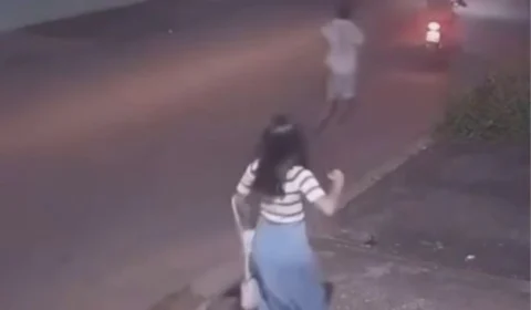 VEJA VÍDEO: com bíblia na mão, jovem a caminho da igreja enfrenta ladrão